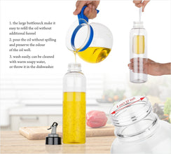 1-liter transparent plastic bottle for oil, easy to use anThe Rose Marts.
