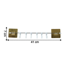 Wall Mounted Adhesive Kitchen Utility Hook Rack (1 Set)