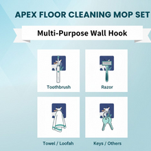 Self-Adhesive Wall Hook – Drill-Free, Waterproof & Oil-Proof Toothbrush, (1 Pc)
