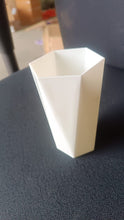 Modern Geometric Hexagon Plastic Flower Vase (1 Pc)